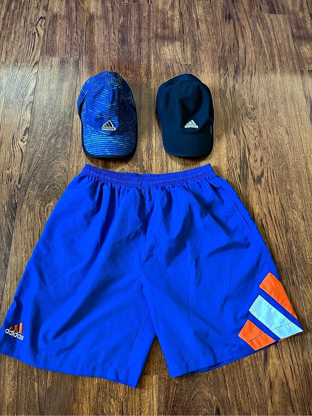 adidas Running Pack w/ Two-Pack Athletic Hats & Shorts